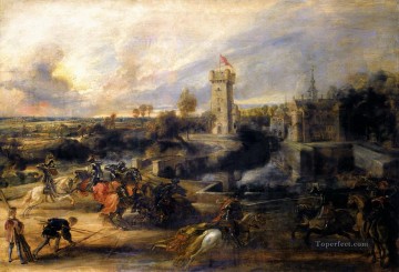 スティーン城前のトーナメント 1637年 ピーター・パウル・ルーベンス Oil Paintings